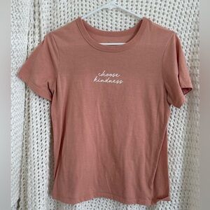 Zoe + Liv 'Choose Kindness' Tee - Dusty Rose